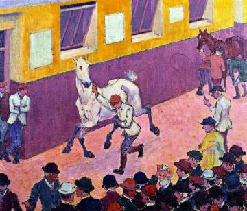 Showing The Paces, Aldridge's Artwork by Robert Bevan