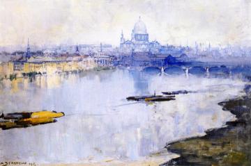 St. Paul's And The River Artwork by Sir Arthur Streeton