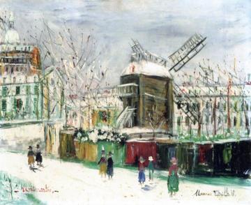 The Moulin de la Galette Artwork by Maurice Utrillo