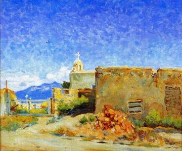 Taos Mission Artwork by Mathias J. Alten