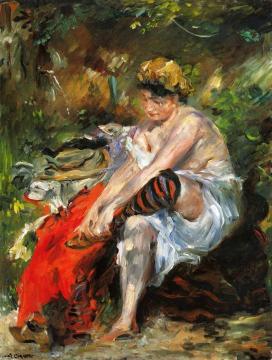 After the Bath Artwork by Lovis Corinth