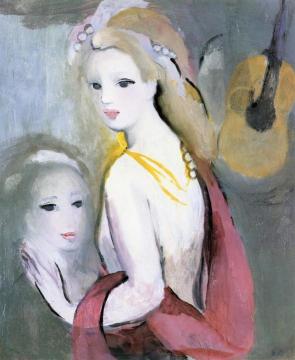 Woman with a Guitar Artwork by Marie Laurencin