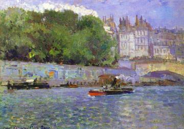 The Seine in Paris Artwork by Constantin Alexeevich Korovin