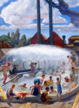 Water and Light, Santa Fe Artwork by John Sloan
