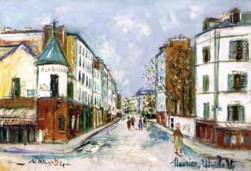 Le Restaurant à La Tourelle, Montmartre Artwork by Maurice Utrillo