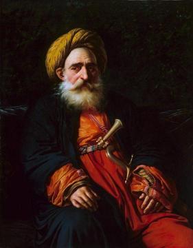 Portrait Of The Katchef Dahouth, Christian Mameluke Artwork by Anne-Louis Girodet de Roussy-Trioson