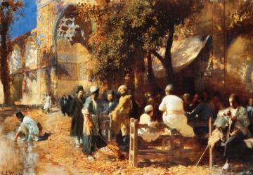 A Persian Cafe Artwork by Edwin Lord Weeks