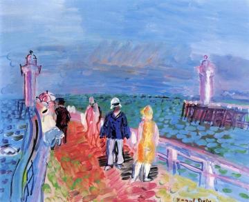 The Jetties of Trouville Deauville Artwork by Raoul Dufy