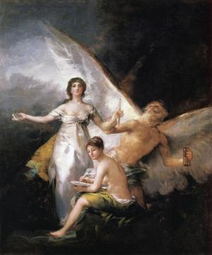 Allegory On The Adaption Of The Constitution Of 1812 Artwork by Francisco Jose de Goya y Lucientes