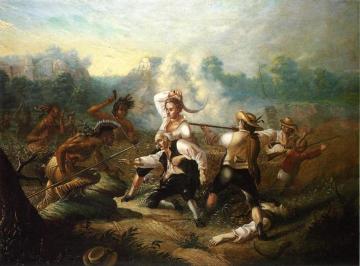 Massacre At Wyoming Valley Artwork by Charles Ferdinand Wimar