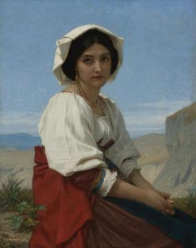 Italian Maid Artwork by Hugues Merle