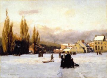 Champ-de-Mars, Winter Artwork by William Brymner