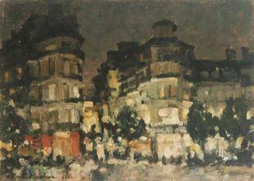 Paris at Night Artwork by Constantin Alexeevich Korovin