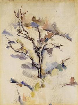 The Oak Tree Artwork by Paul Cezanne