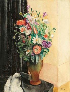 Flowers Artwork by Moise Kisling