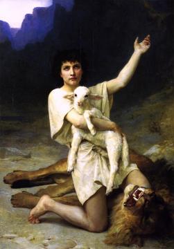 David, The Shepherd Artwork by Elizabeth Jane Gardner Bouguereau