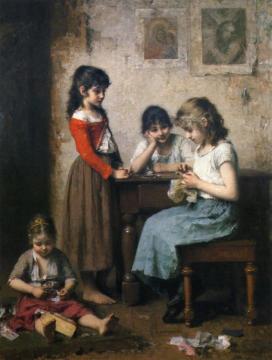 The Young Seamstress Artwork by Alexei Harlamoff