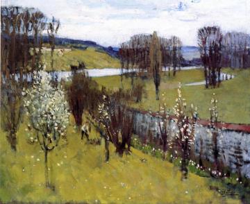 First Flowers Artwork by Pierre Eugène Montézin