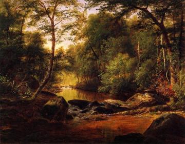A River Landscape Artwork by George Hetzel