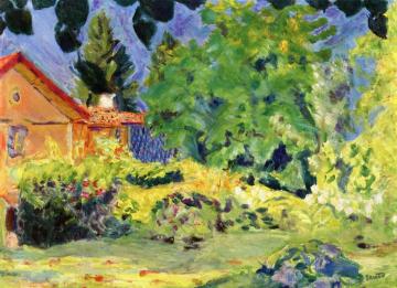 Pink House with Trellis, Le Grande-Lemps Artwork by Pierre Bonnard