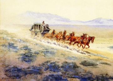 The Concord Coach Artwork by Edward Borein