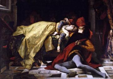 Death of Francesca da Rimini and Paolo Malatesta Artwork by Alexandre Cabanel