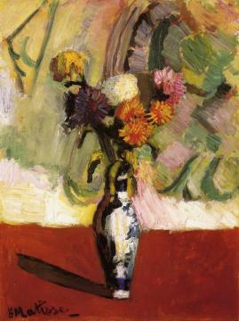 Chrysanthemums in a Chinese Vase Artwork by Henri Matisse