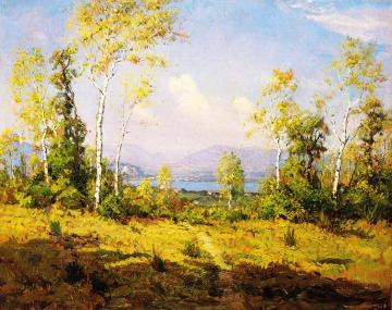 Lake Maggiore in Oleggio Castello Artwork by Luigi Comoli