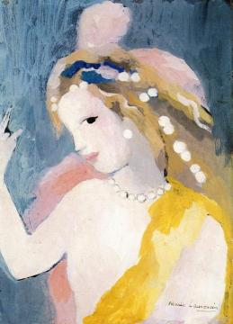 Girl with Arm Raised Artwork by Marie Laurencin