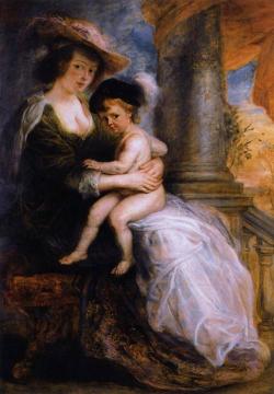 Helena Fourment with her Son Francis Artwork by Peter Paul Rubens
