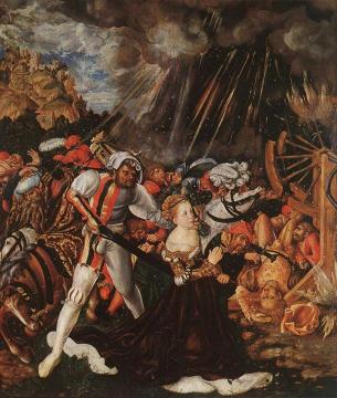 The Martyrdom Of St Catherine Artwork by Lucas Cranach the Elder