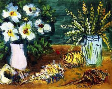 Still Life With Flowers And Shells Artwork by Jean Dufy