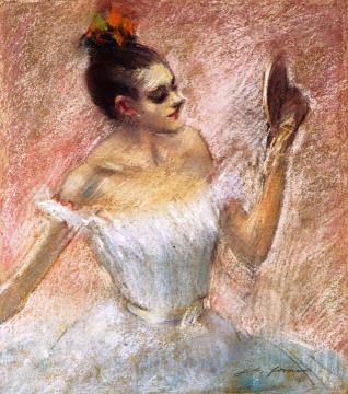 Dancer with a Mirror Artwork by Jean-Louis Forain
