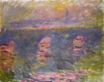 Waterloo Bridge Artwork by Claude Oscar Monet