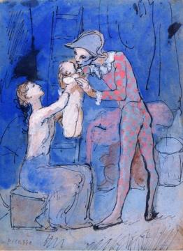 Harlequin's Family Artwork by Pablo Picasso