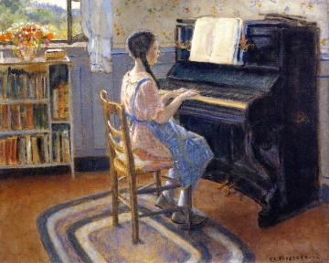 The Practice Hour Artwork by Frederick Carl Frieseke