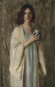 The Silver Vase Artwork by Lilla Cabot Perry