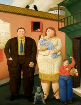 Family Artwork by Fernando Botero