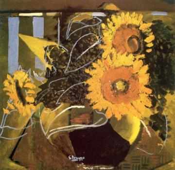 Sunflowers Artwork by Georges Braque