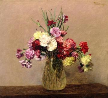 Carnations Artwork by Henri Fantin-Latour