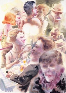 At The Costume Ball Artwork by George Grosz