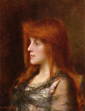 Portrait of a Young Beauty Artwork by Alexei Harlamoff