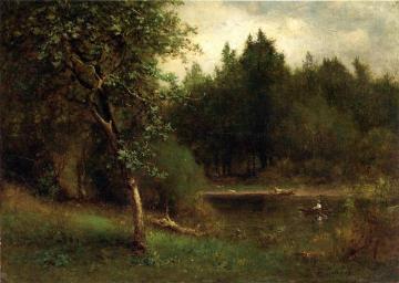 River Landscape Artwork by George Inness