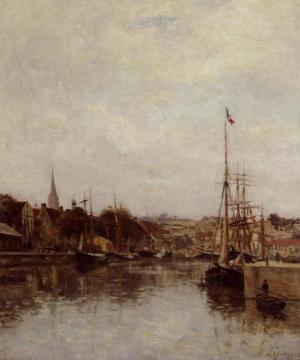 Caen, The Dock of Saint-Pierre Artwork by Stanislas Lepine