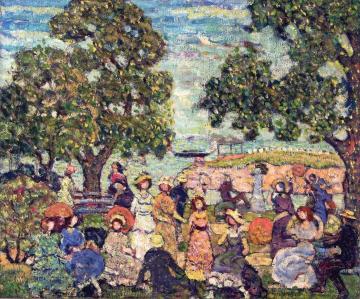 Landscape with Figures Artwork by Maurice Prendergast
