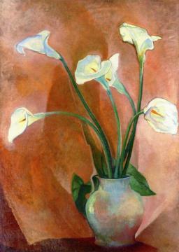 Lilies Artwork by Hermann Max Pechstein