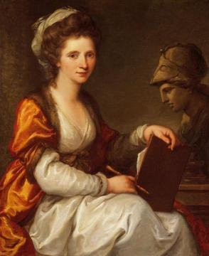 Self-portrait as Minerva Artwork by Angelica Kauffmann