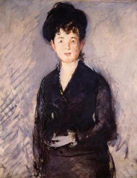 Woman with a Gold Pin Artwork by Edouard Manet