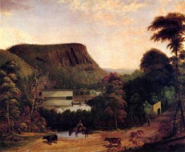 Ithiel Town's Bridge Near East Rock Artwork by George Henry Durrie