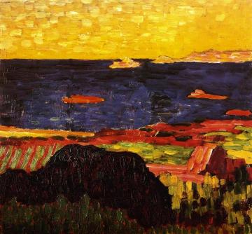 Mediterranean Coast Artwork by Alexej Jawlensky